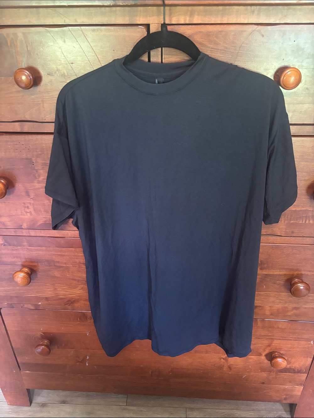 SKIMS oversized Short Sleeve Crew Neck T-Shirt — Black